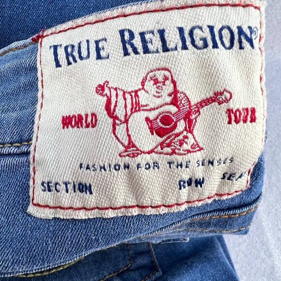 True Religion Women's Stella Low Rise Skinny Jeans Size 31 Medium Wash - Picture 12 of 14